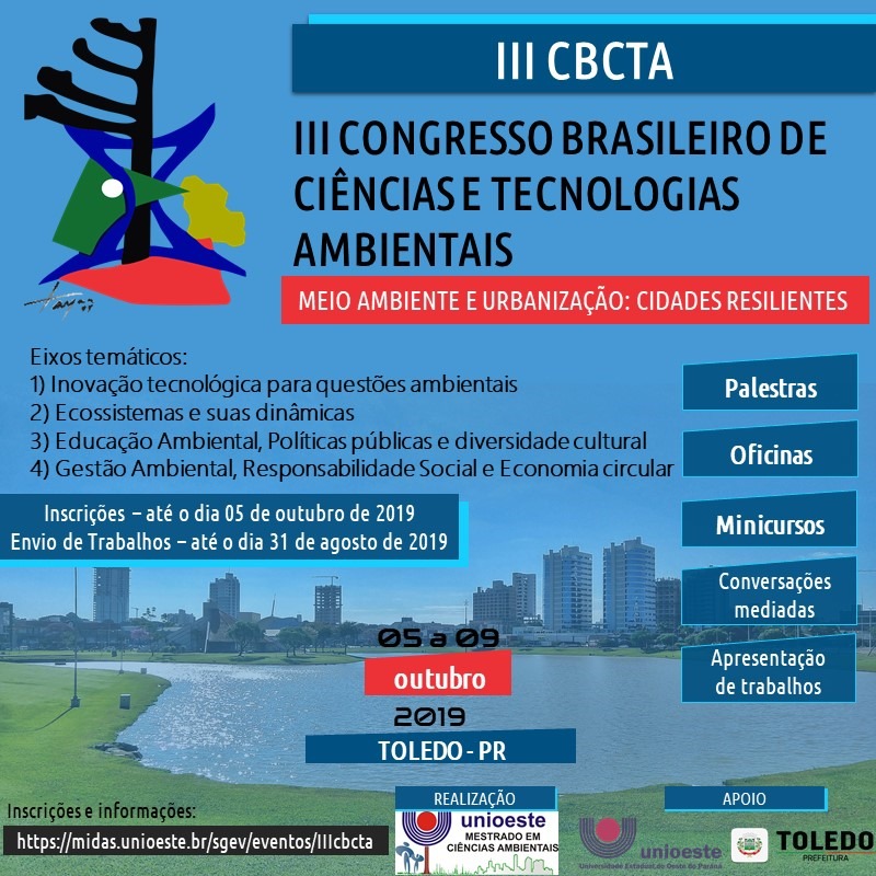 Trabalhos técnicos - 3º Congresso Internacional de Tecnologia para o Meio  Ambiente - 7º Congresso Internacional de Tecnologia para o Meio Ambiente